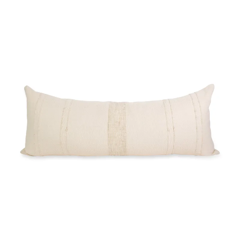 Ivory Bogota Lumbar Pillow Cover