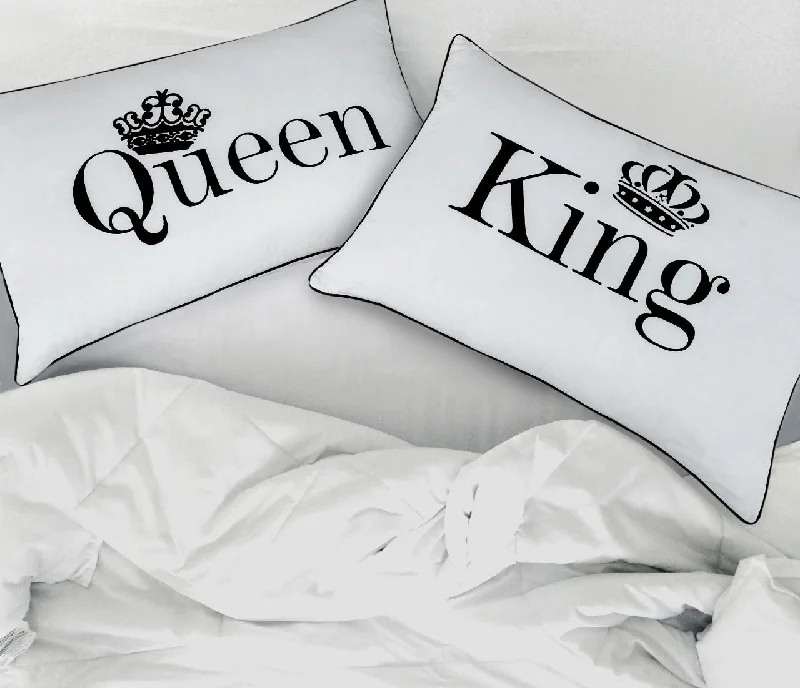 Text Pillow-Queen & King