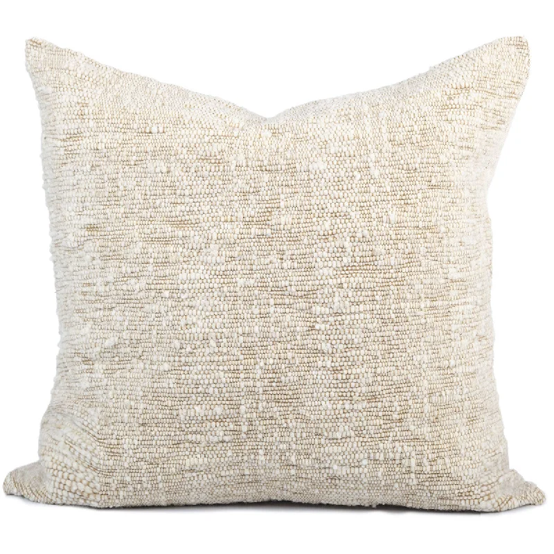 Sand Chunky Wool Pillow