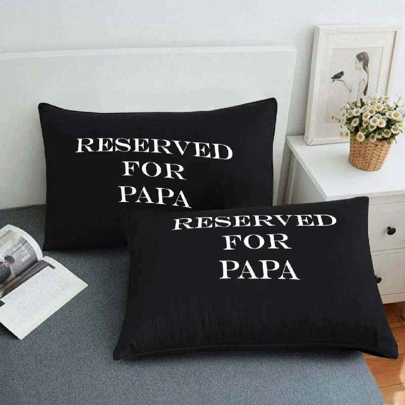 Text Pillow-Reserved For Papa