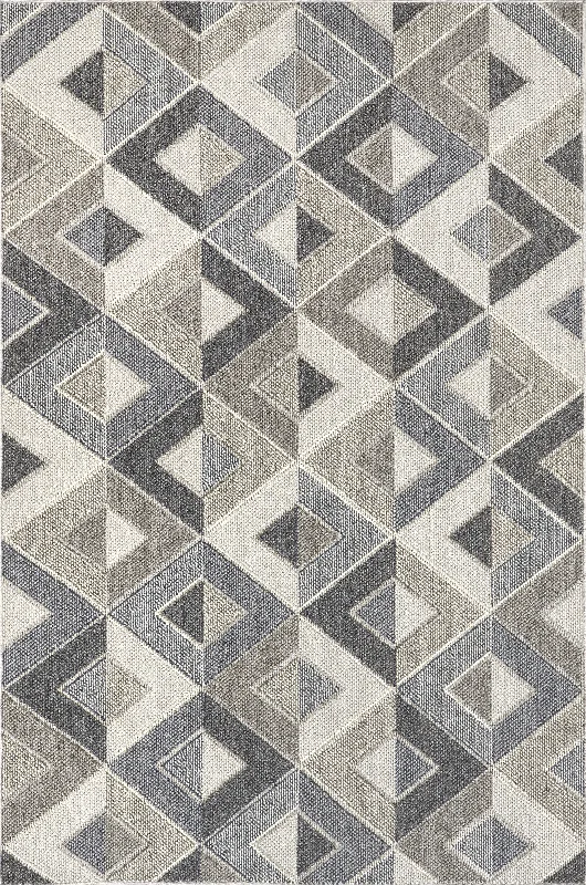 Alianna Tiled Indoor/Outdoor Rug | Grey