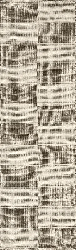 Boxelder Checked Cotton Rug | Sand