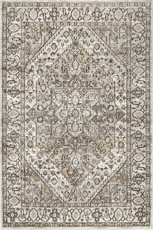 Brianna Medallion Vines Rug | Beige