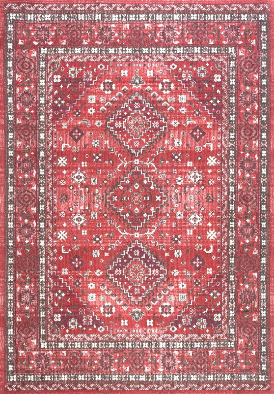 Cotton Persian Rug | Red