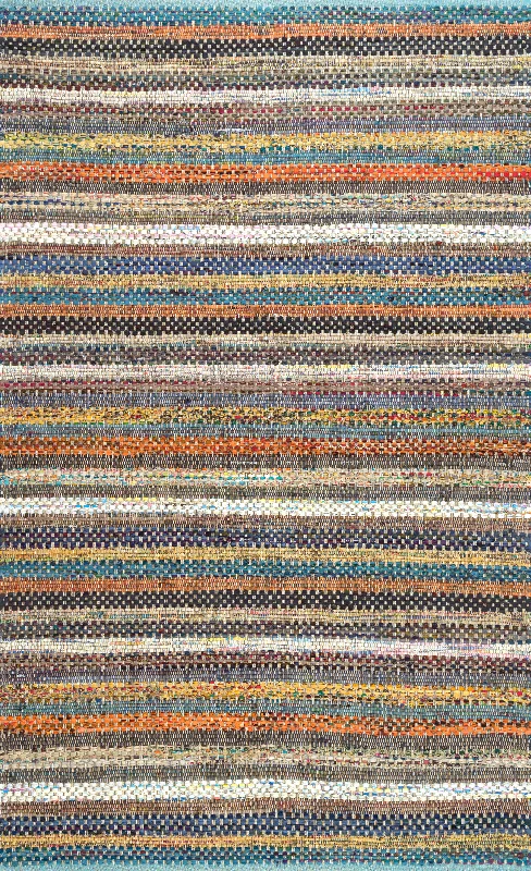 Cotton Stripes Rug | Multicolor