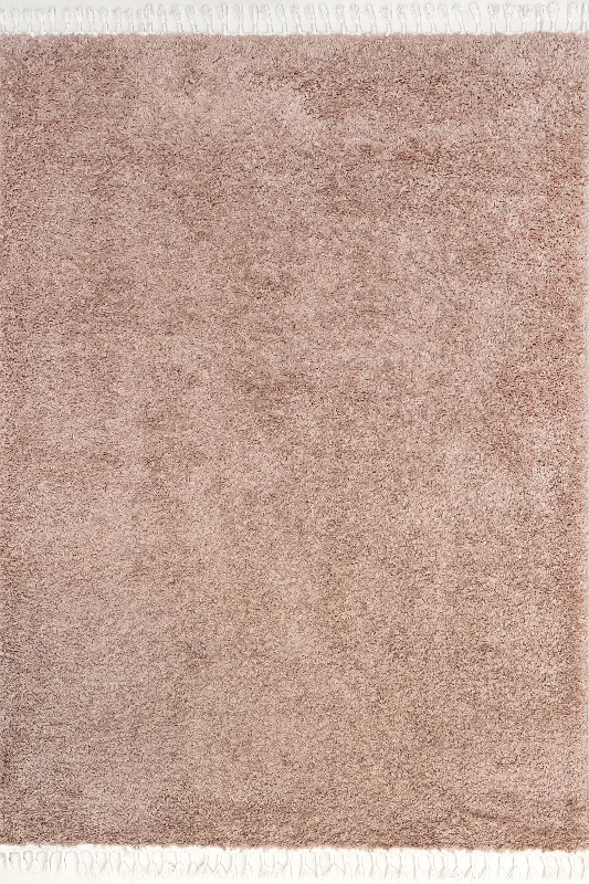 Dream Solid Shag Rug | Blush