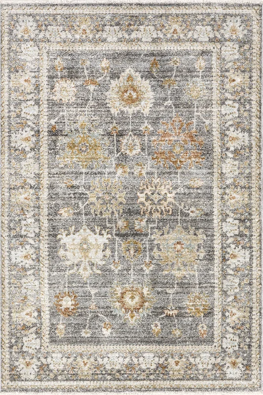 Eponine Medallion Rug | Grey