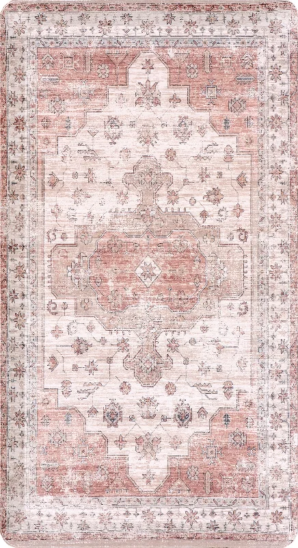 Faded Persian Printed Anti-Fatigue Mat | Rust