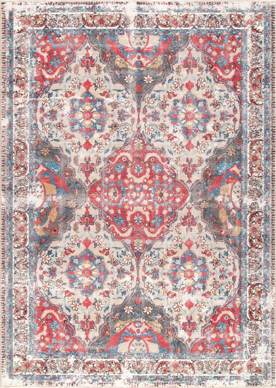 Floral Moroccan Trellis Rug | Multicolor