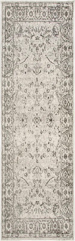 Florid Mystique Fringe Rug | Beige