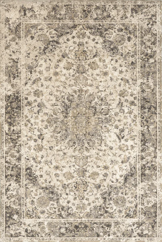 Garnished Medallion Rug | Beige