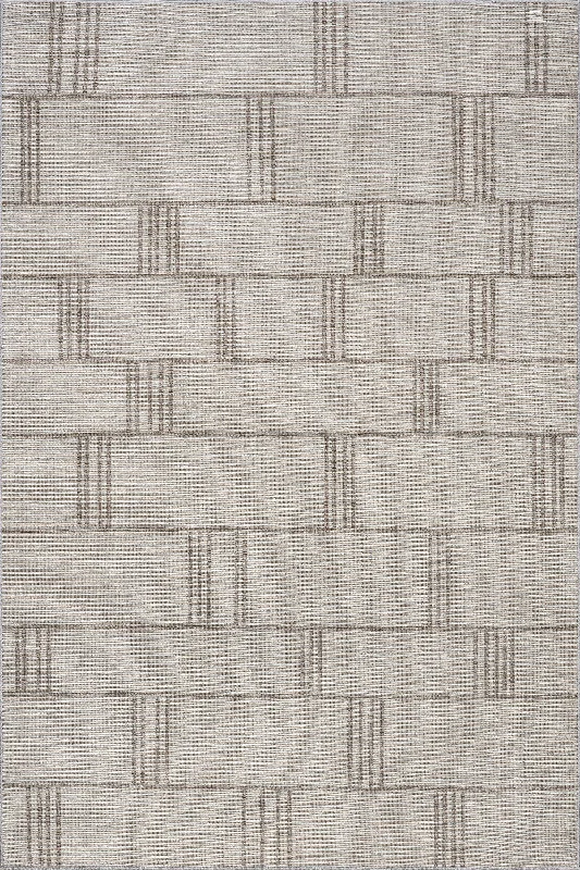 Gisele Geometric Washable Rug | Beige