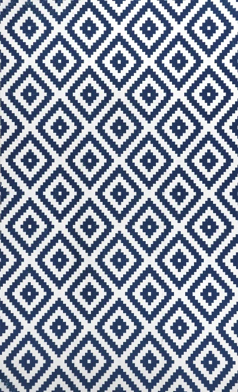 Greta Scandinavia Diamond Washable Rug | Blue