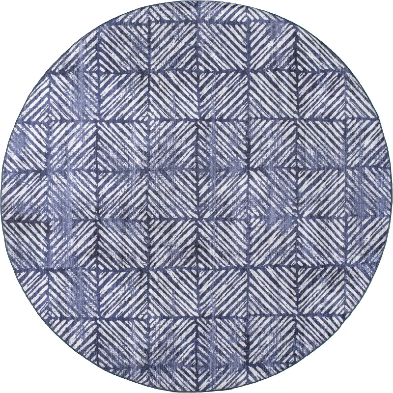 Johanna Tiled Washable Indoor/Outdoor Rug | Blue