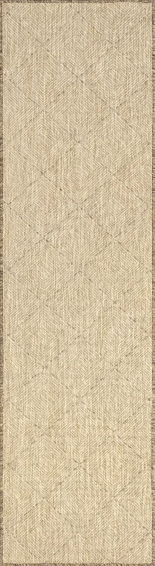 Kirstin Diamond Faux Jute Indoor/Outdoor Rug | Brown