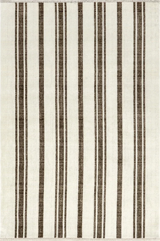 Laverne Striped Rug | Brown