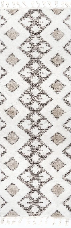 Lucia Textured Aztec Trellis Rug | Beige