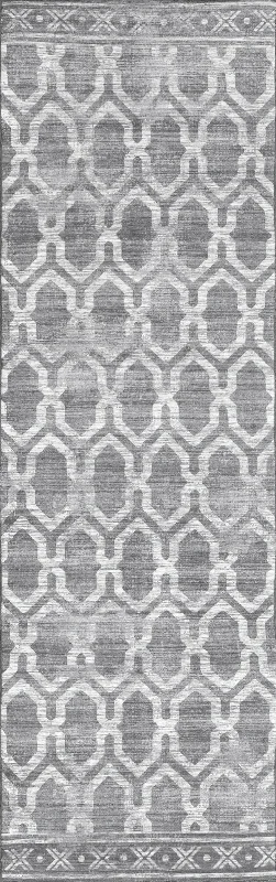 Megan Trellis Washable Indoor/Outdoor Rug | Grey