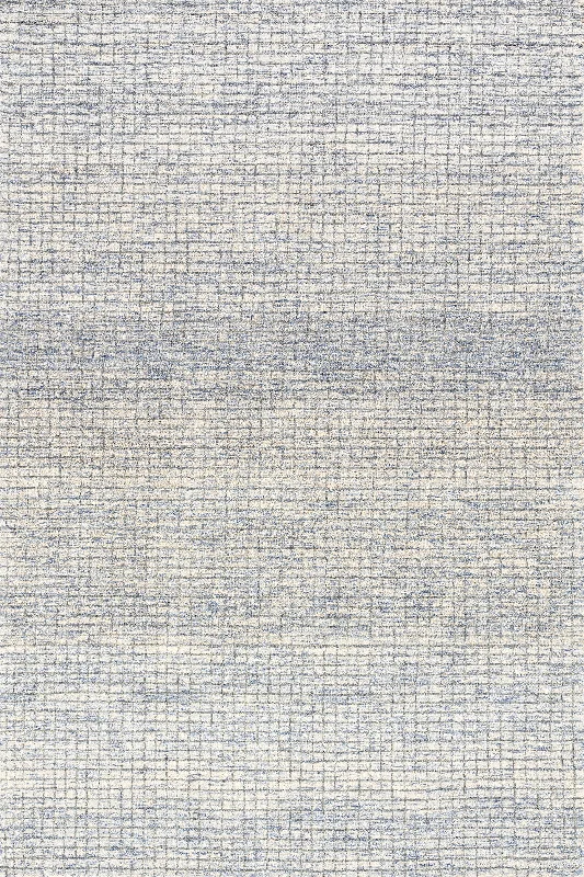 Melrose Checked Rug | Light Blue & Grey