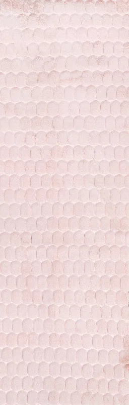 Milazia Honeycomb Plush Cloud Washable Rug | Blush