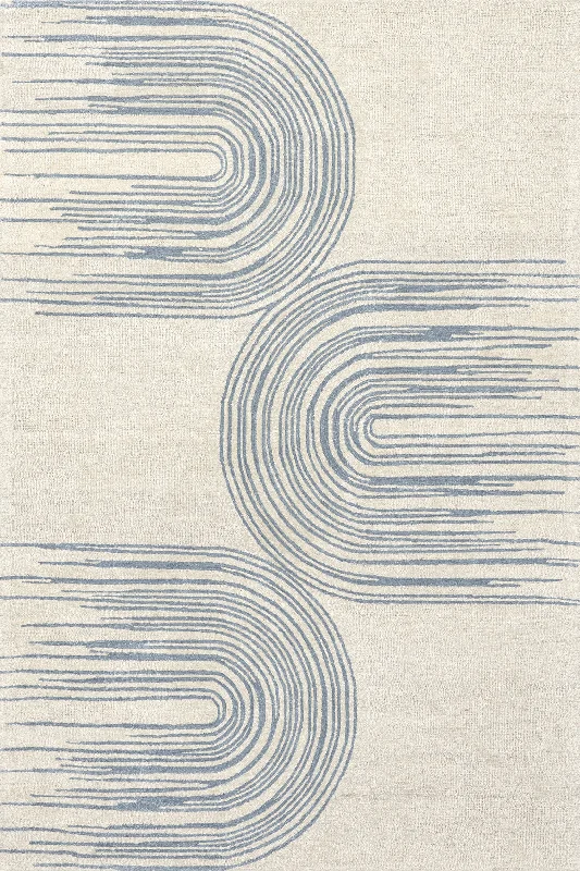 Mimi Swinging Stripes Rug | Blue