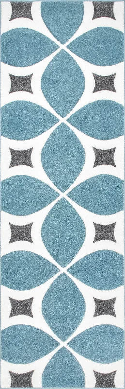 Mod Trellis Rug | Baby Blue