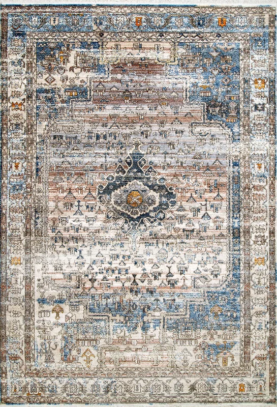 Native Ceremonial Rug | Blue