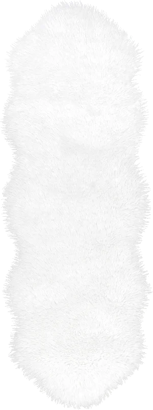 Onika Faux Sheepskin Plush Washable Rug | Ivory