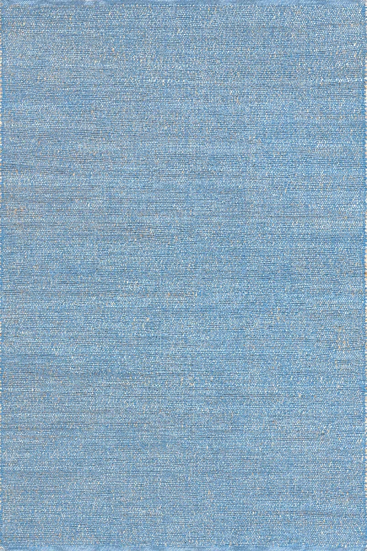 Perfect Handwoven Jute-Blend Rug | Light Blue