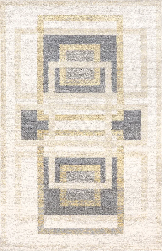 Priscille Geometric Modern Rug | Beige