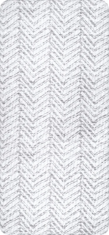 Reverse Herringbone Printed Anti-Fatigue Mat | Light Grey