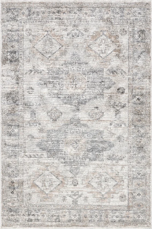 Rowyn Medallion Rug | Grey