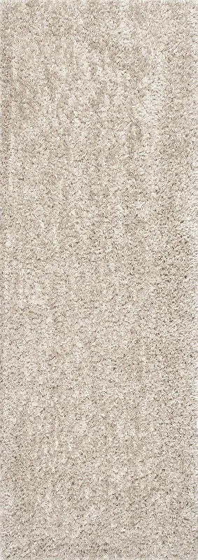 Sade Solid Shag Rug | Beige