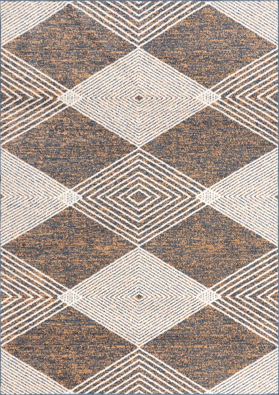 Sawyer Mottled Harlequin Rug | Beige