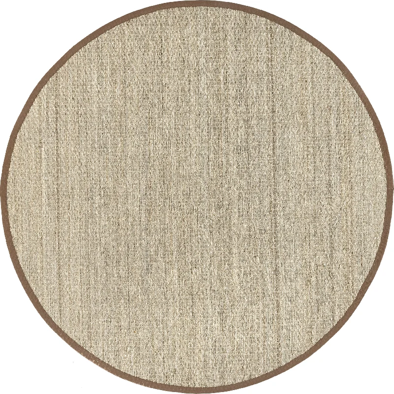 Seagrass with Border Rug | Brown