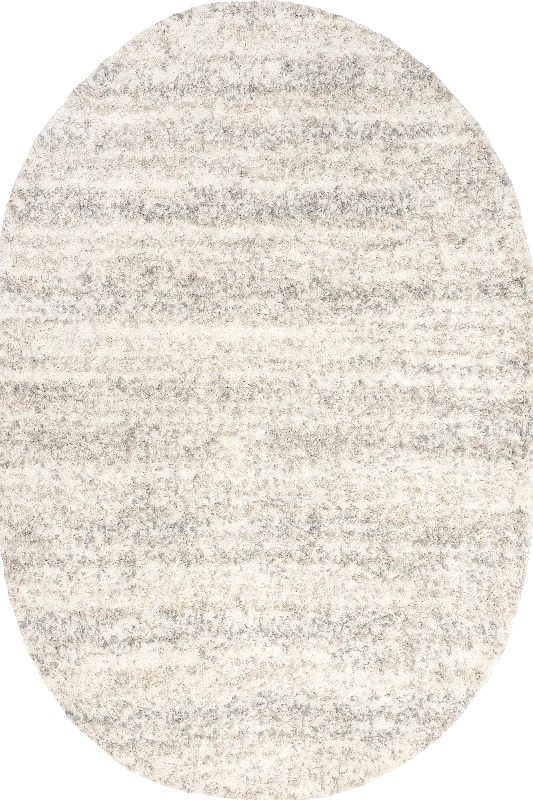 Shaded Shag With Tassels Rug | Ivory