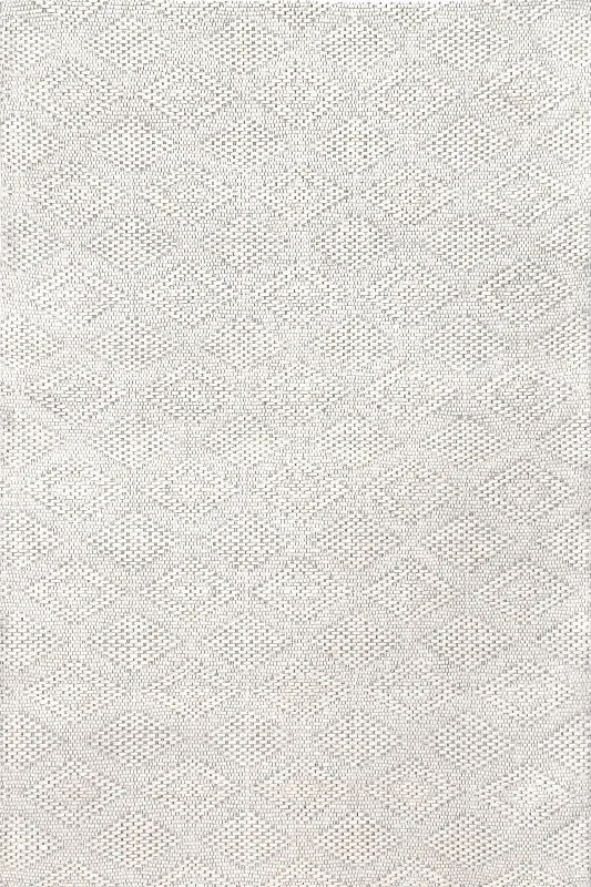 Sierra Wool Diamond Rug | Ivory