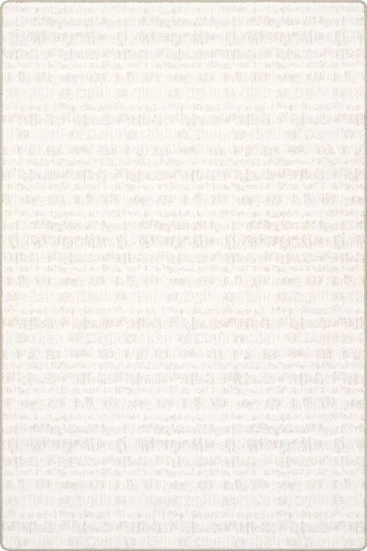 Tern Abstract Striped Custom Rug | White