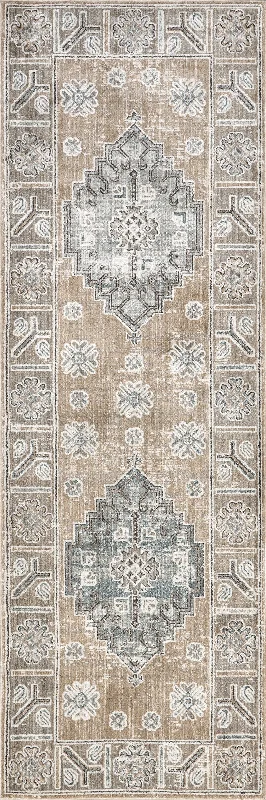 Valara Faded Medallion Rug | Rust