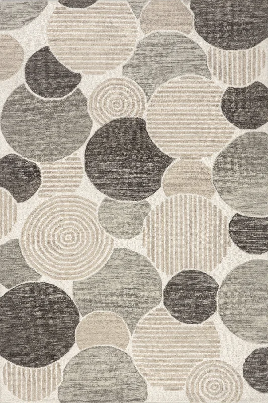 Zilvia Modern Geometric Rug | Beige