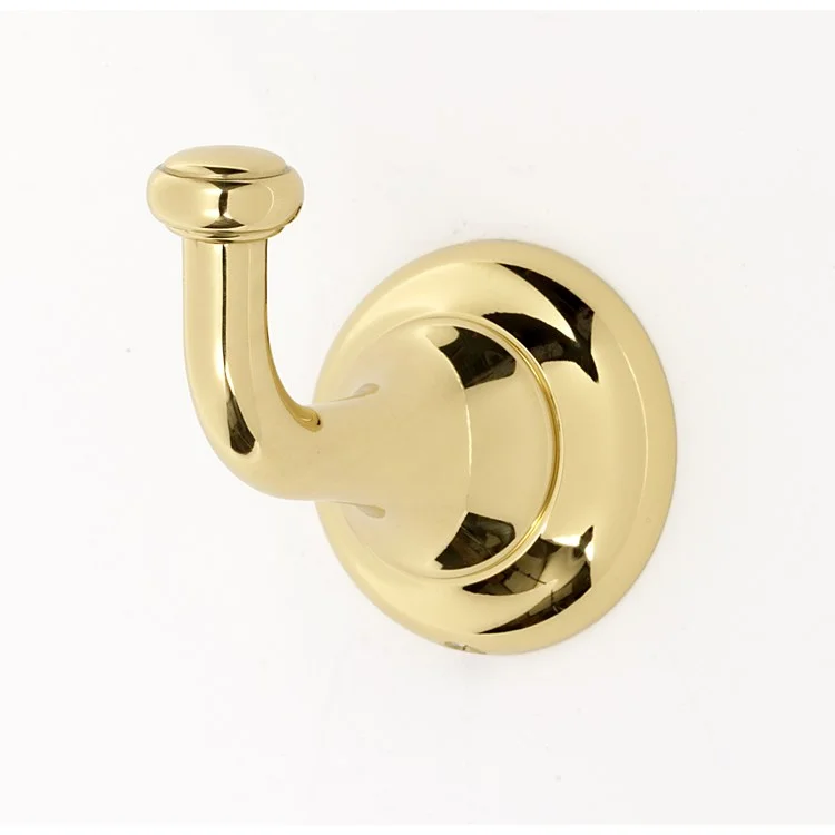 Robe Hook Royale Bath Unlacquered Brass 2-1/4 Inch 2-3/4 Inch Wall Mount Brass