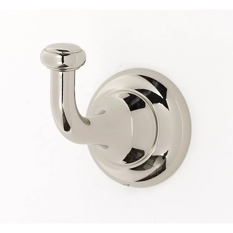 Robe Hook Royale Bath Polished Nickel 2-1/4 Inch 2-3/4 Inch Wall Mount Brass