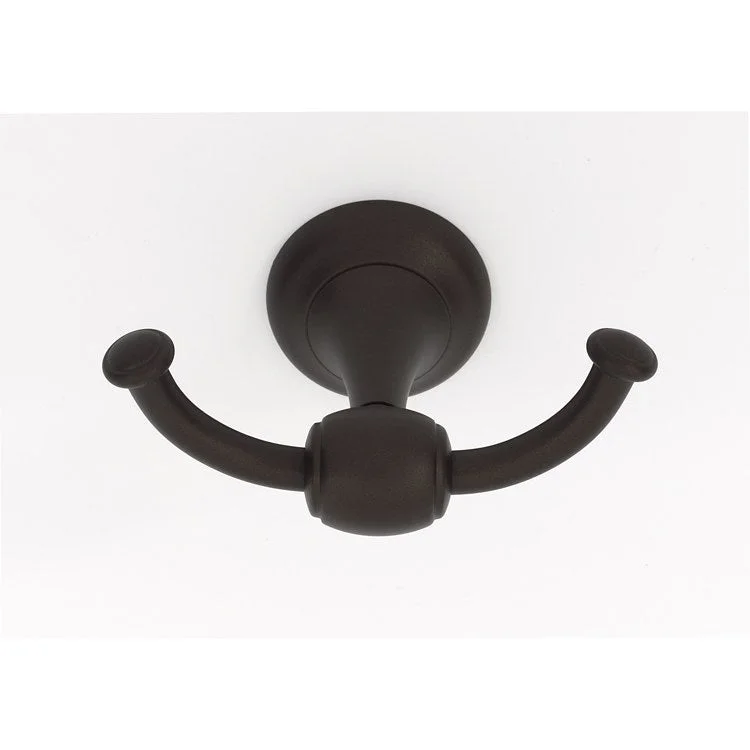 Robe Hook Royale Bath Double Chocolate Bronze 2-3/16 Inch 3-1/8 Inch Wall Mount Brass