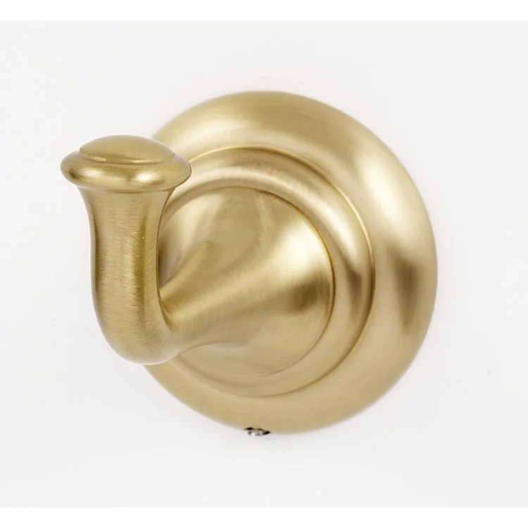 Robe Hook Charlie's Bath Satin Brass 2 Inch 2-13/16 Inch Wall Mount Brass