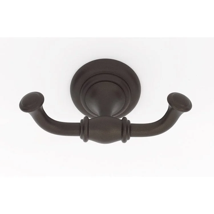 Robe Hook Charlie's Bath Double Chocolate Bronze 2 Inch 2-1/2 Inch Wall Mount Brass