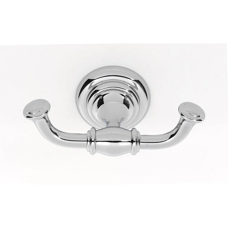 Robe Hook Charlie's Bath Double Polished Chrome 2 Inch 2-1/2 Inch Wall Mount Brass