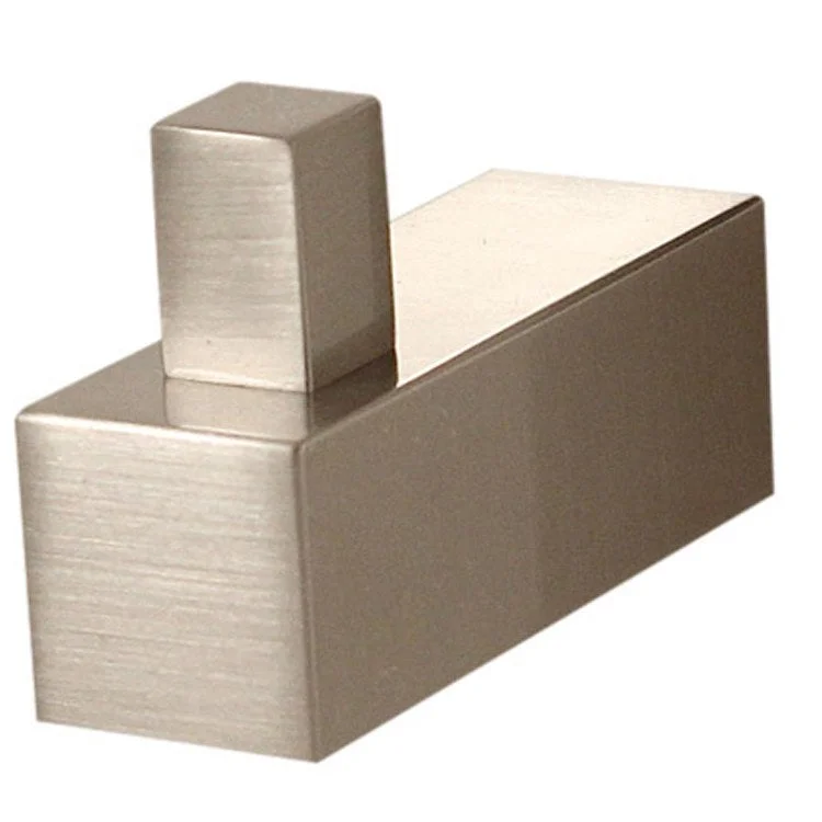 Robe Hook Spa 2 Bath Satin Nickel 1-3/4 Inch 2 Inch Wall Mount Brass