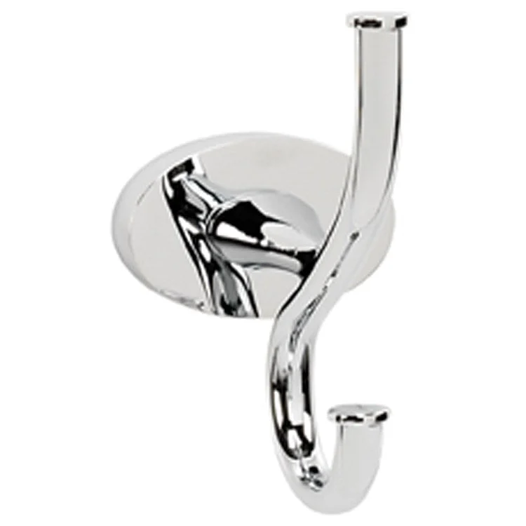 Robe Hook Contemporary 3 Bath Universal Polished Chrome 3-15/16 Inch 3-1/16 Inch Wall Mount Brass