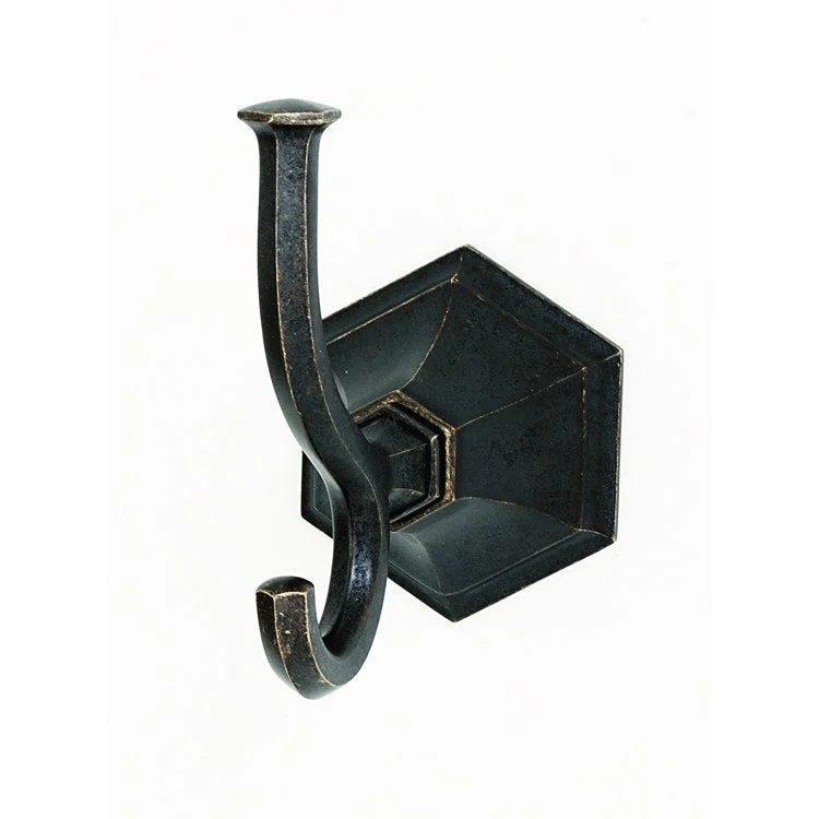 Robe Hook Nicole Bath Universal Barcelona 4-1/16 Inch 3-1/4 Inch Wall Mount Brass