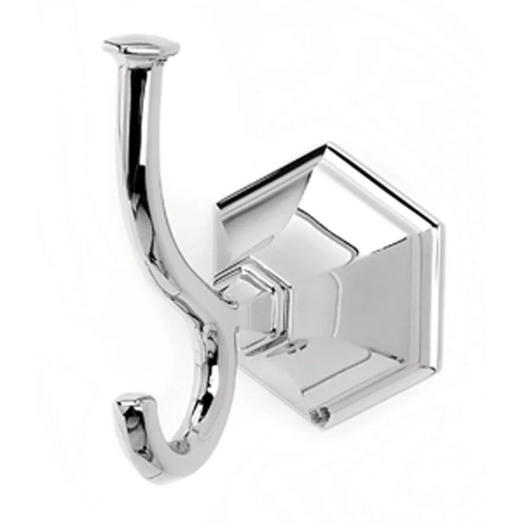 Robe Hook Nicole Bath Universal Polished Chrome 4-1/16 Inch 3-1/4 Inch Wall Mount Brass